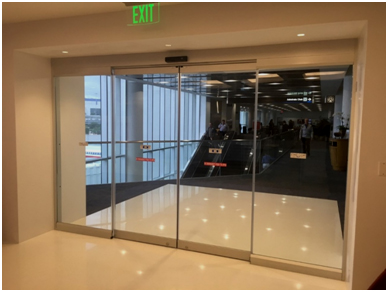 Top and Bottom framed automatic door